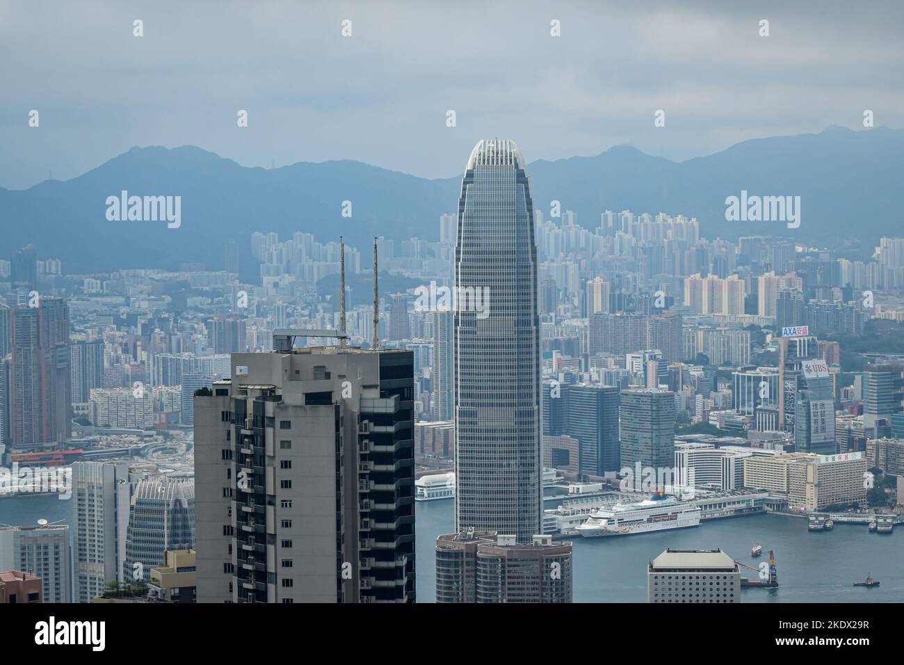 Hong Kong city view from peak Stock Photo - Alamy