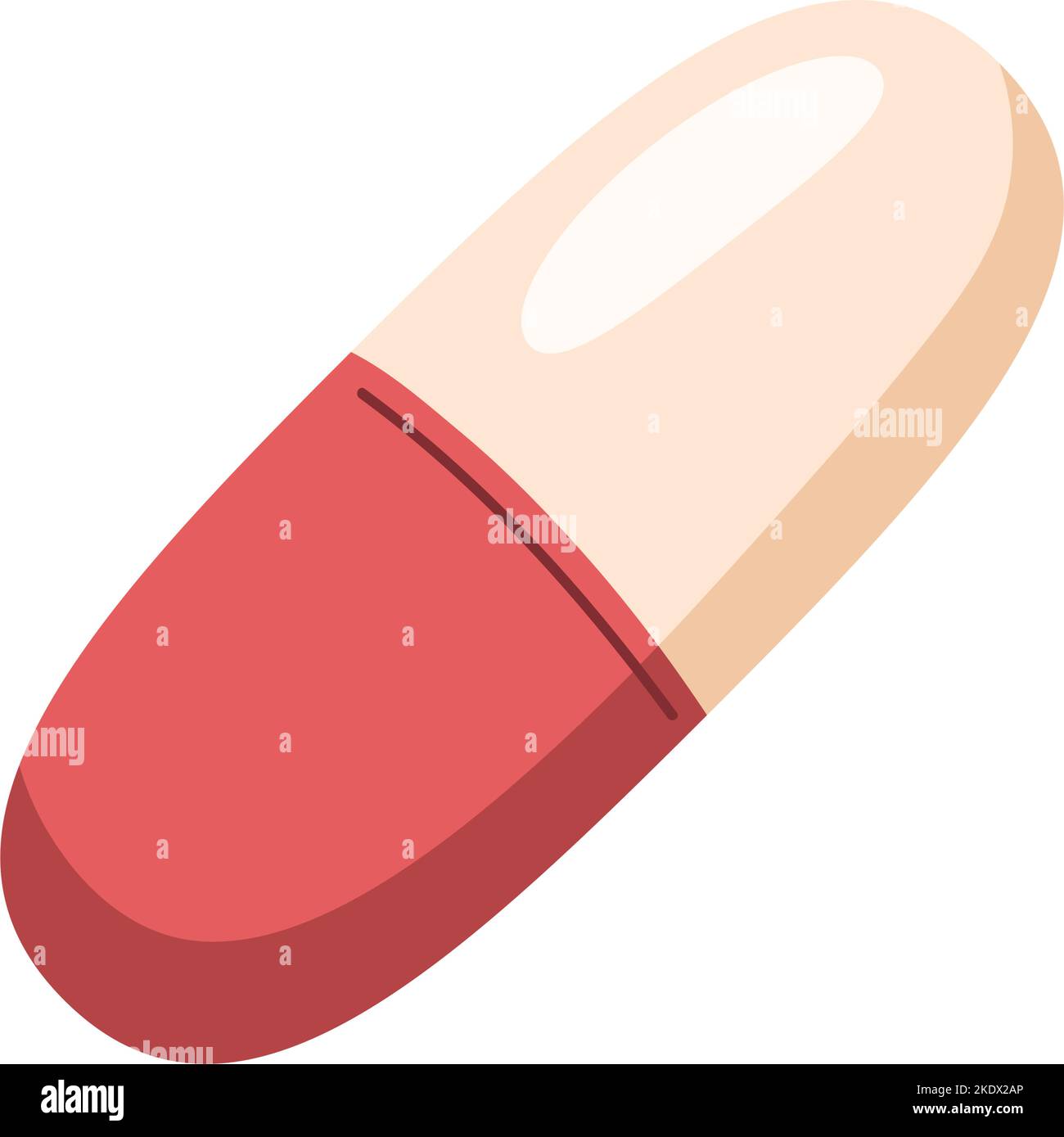 red capsule medicine drug icon Stock Vector Image & Art - Alamy