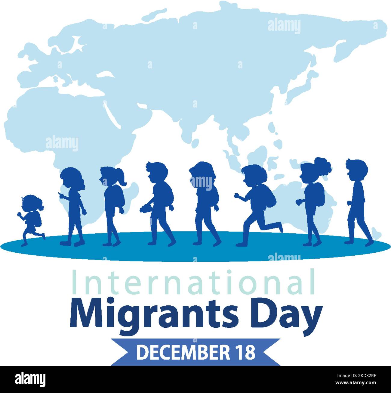 International Migrants Day Banner Design illustration Stock Vector ...