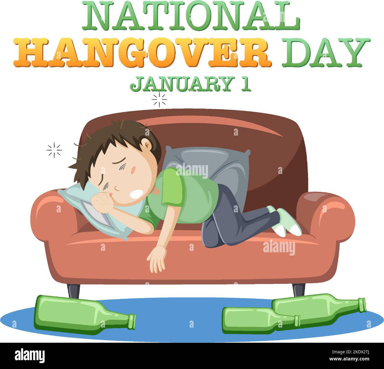 National Hangover Day Banner Design illustration Stock Vector Image & Art Alamy