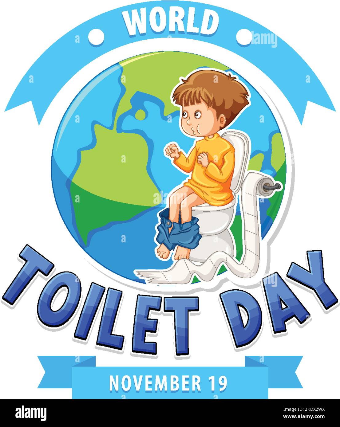World toilet day text design illustration Stock Vector Image & Art Alamy