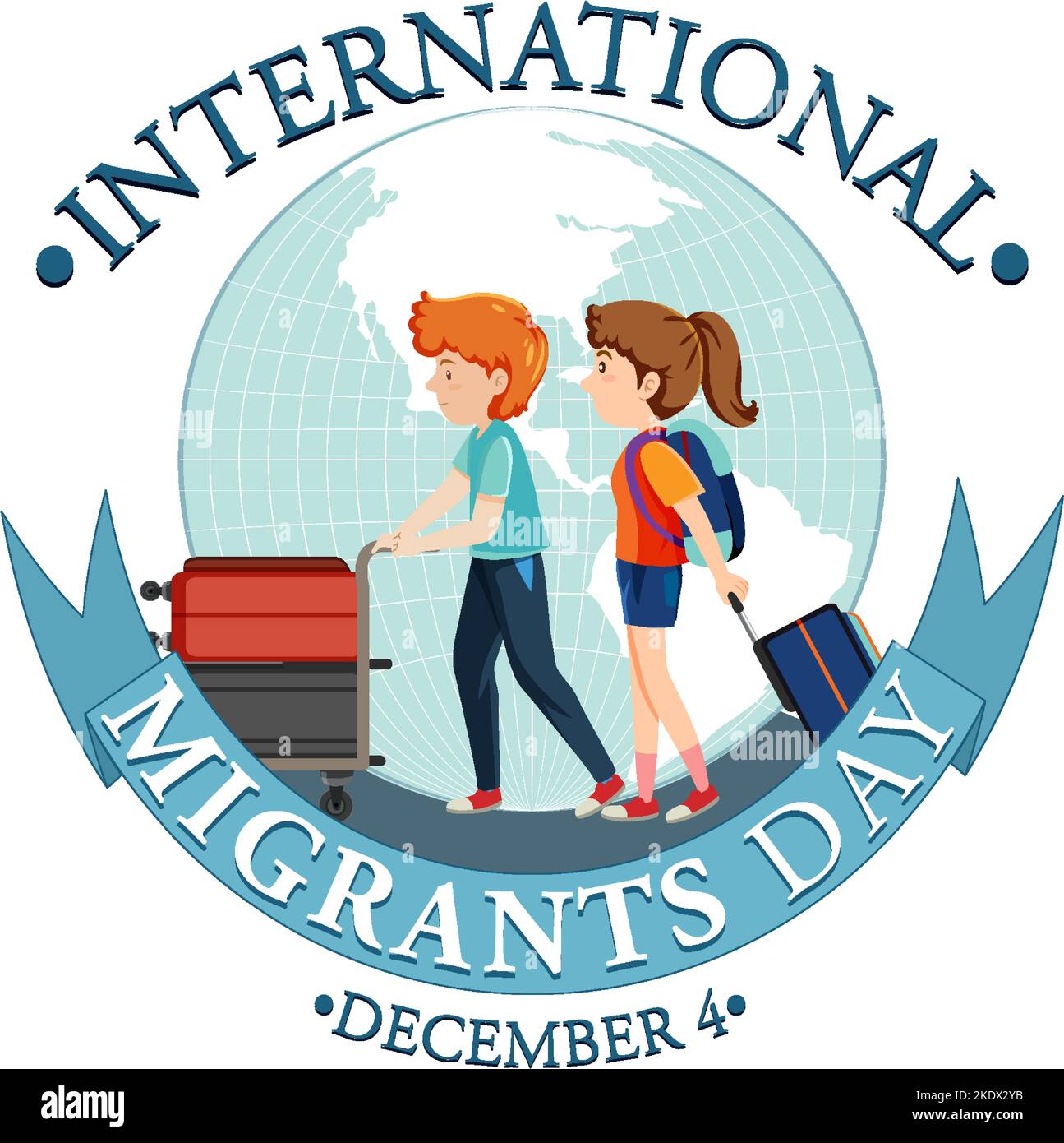International Migrants Day Banner Design illustration Stock Vector ...