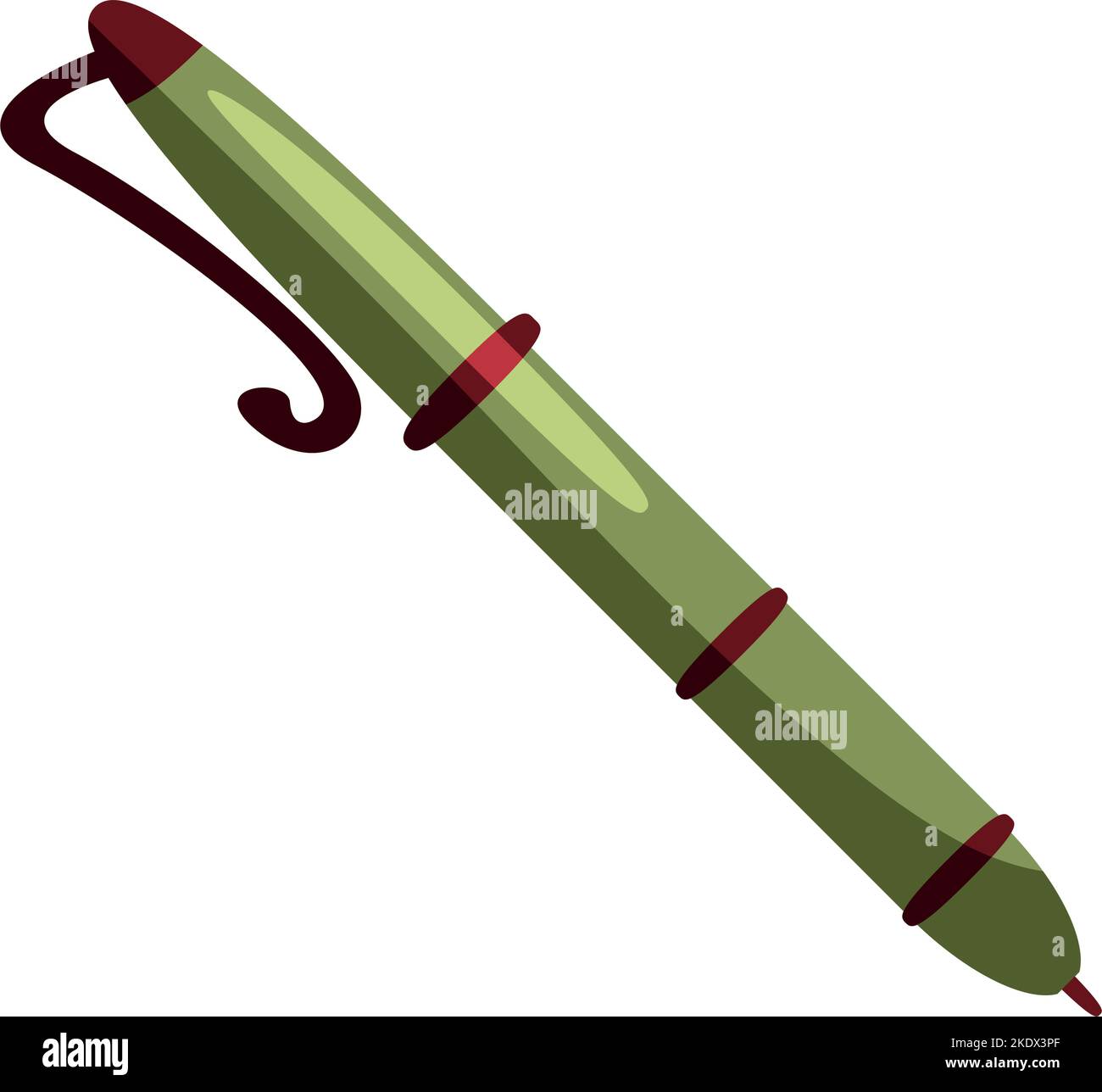 green pen school supply icon Stock Vector Image & Art - Alamy