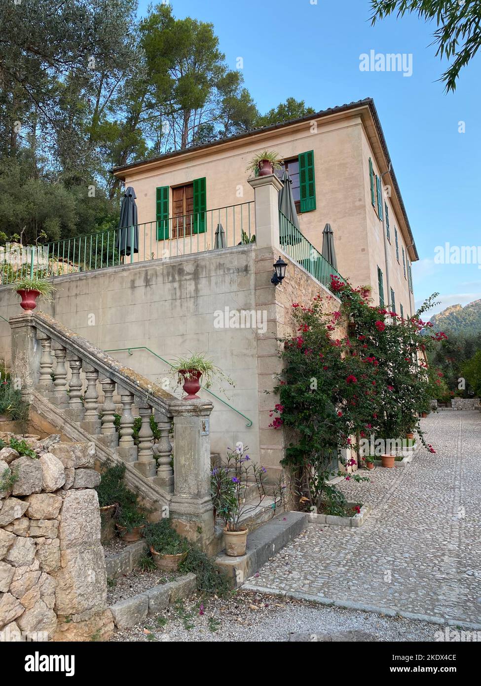 Mallorca, Spain. 08th Oct, 2022. The vacation finca Sa Maniga is located in Mallorca in the Tramuntana mountains near the picturesque town of Bunyola. The soul of the house is Antonia Llado, who together with her parents Teresa and Miguel touchingly takes care of their guests. (to dpa 'Climate change: Mallorca's mass tourism should become green') Credit: Jan-Uwe Ronneburger/dpa/Alamy Live News Stock Photo