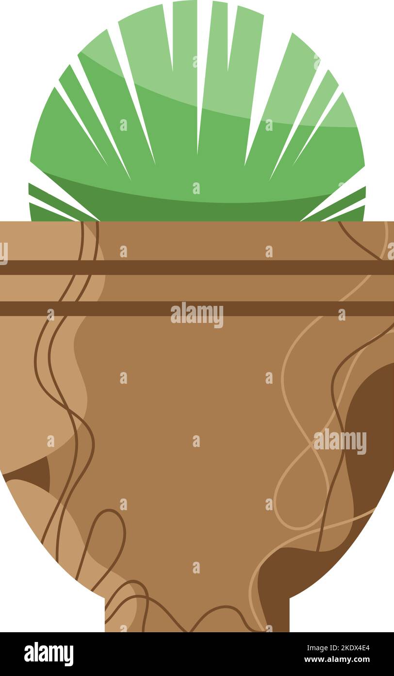 houseplant in clay pot nature icon Stock Vector Image & Art - Alamy