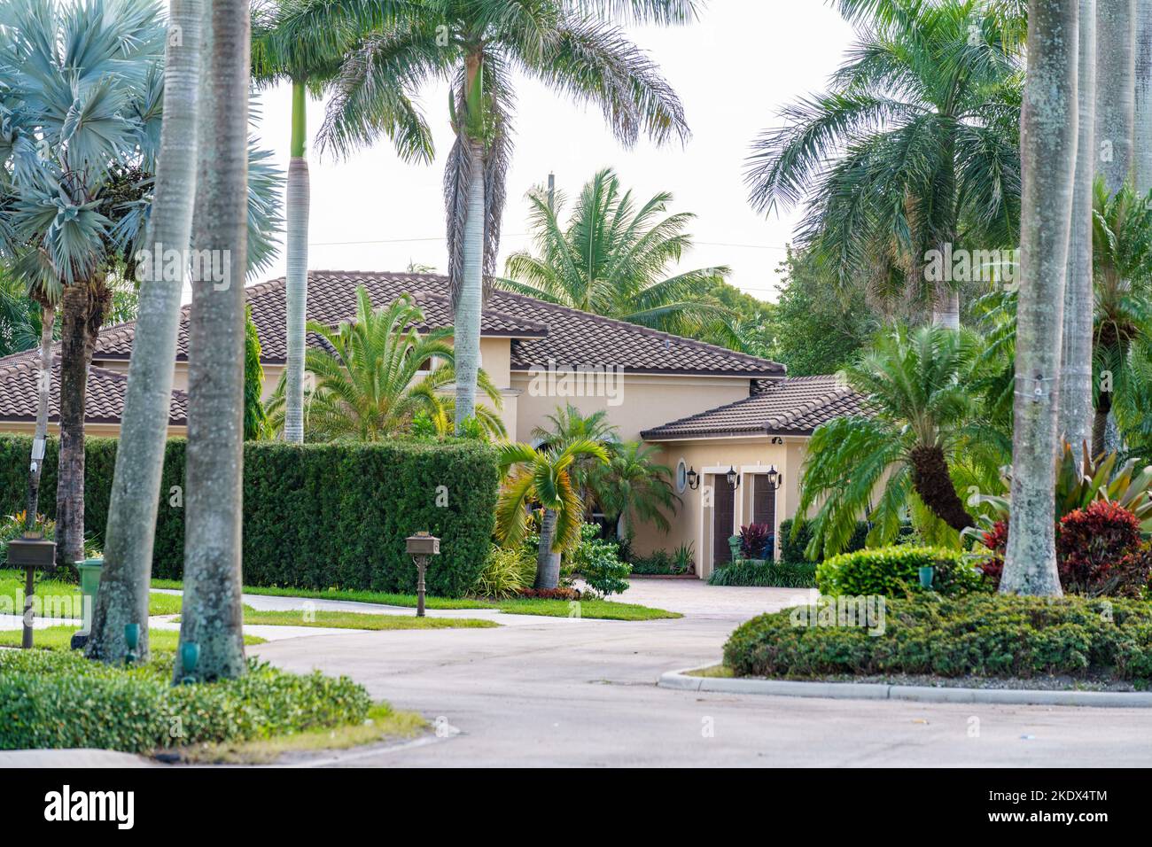 Weston, FL, USA November 8, 2022 Photo of an upscale house in Weston