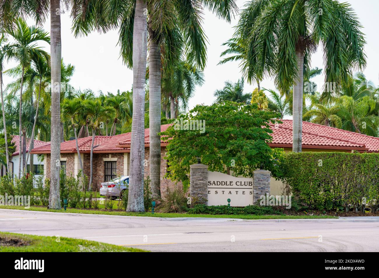 Weston, FL, USA November 8, 2022 Photo of an upscale house in Weston