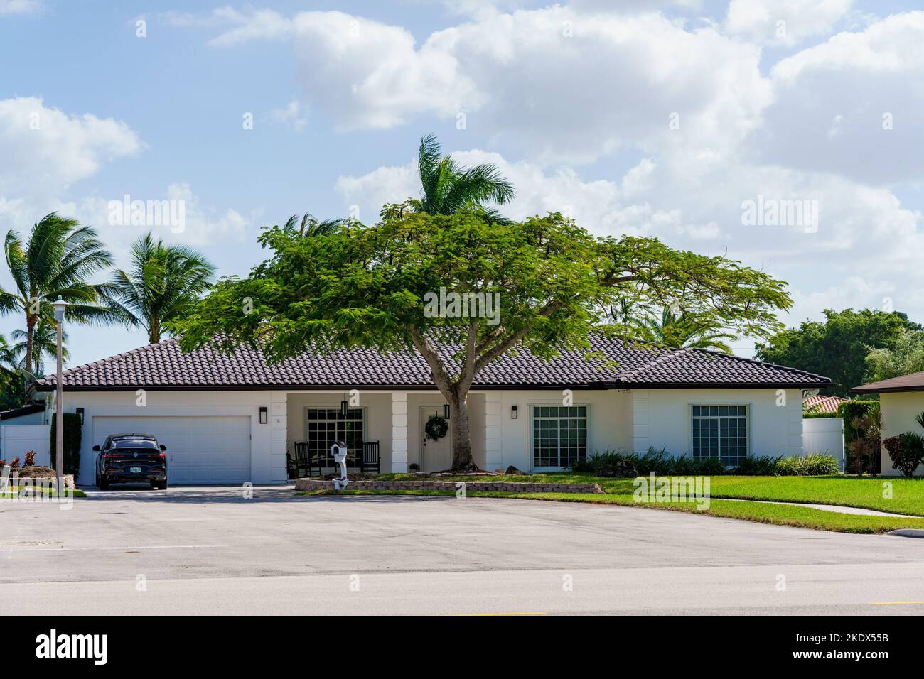 Weston, FL, USA November 8, 2022 Photo of an upscale house in Weston