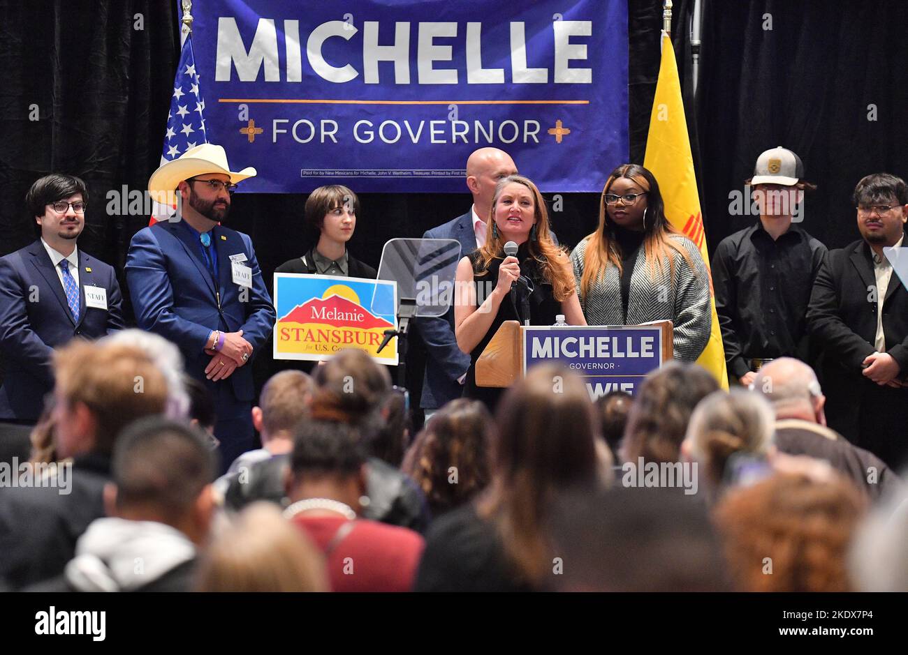 US Representative Melanie Stansbury (D-NM) Addresses The Crowd At The ...