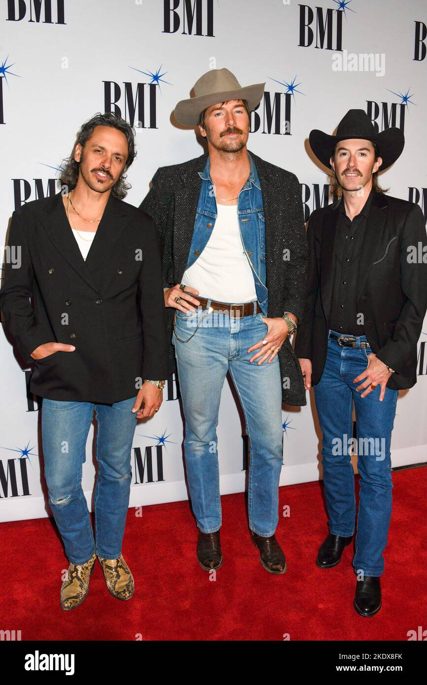 08 November 2022 - Nashville, Tennessee - Cameron Duddy, Mark Wystrach, Jess Carson, Midland. 68th BMI Country Awards Held at BMI. (Credit Image: © AdMedia via ZUMA Press Wire) Stock Photo