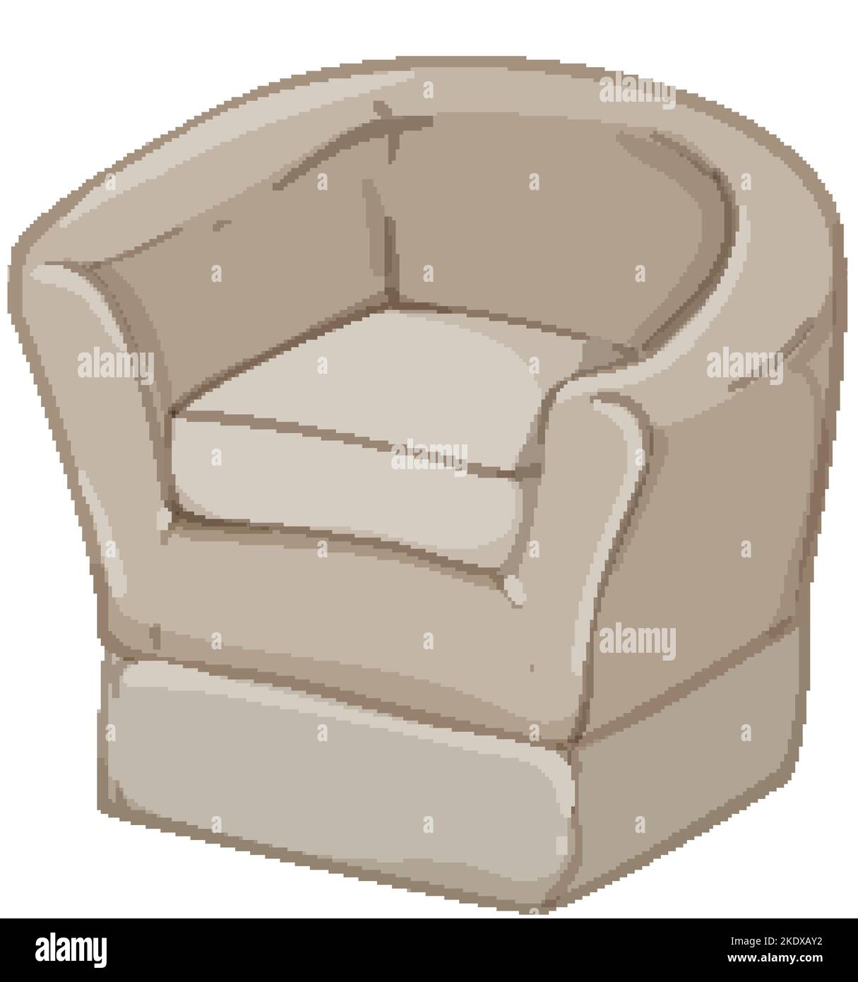 design armchair chair cartoon vector illustration Stock Vector Image