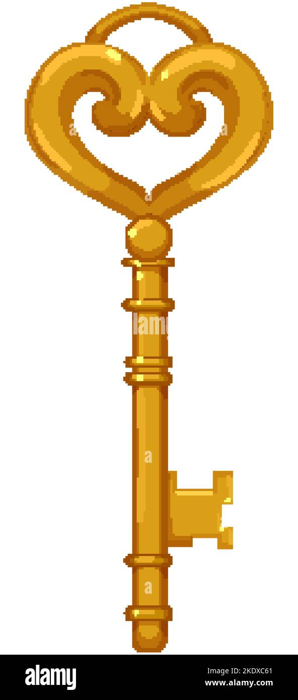 door key vintage cartoon vector illustration Stock Vector Image & Art