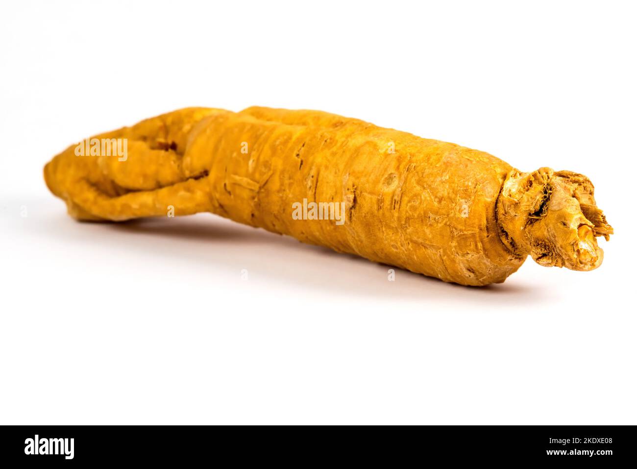 ginseng root on a white background Stock Photo