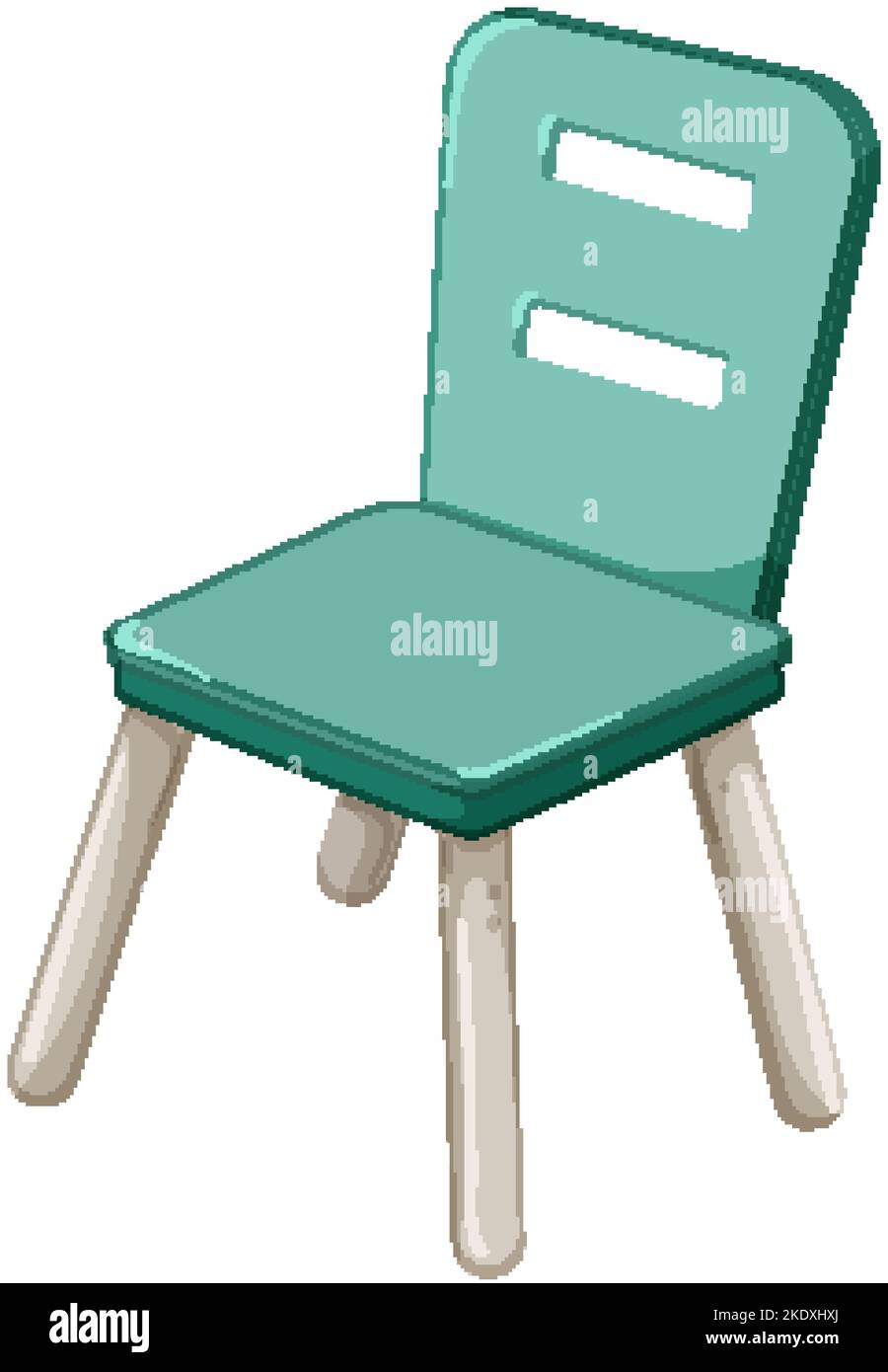 furniture kid chair cartoon vector illustration Stock Vector Image