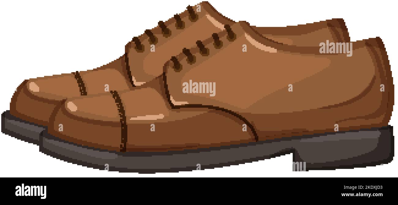 leather man shoes cartoon vector illustration Stock Vector Image & Art ...