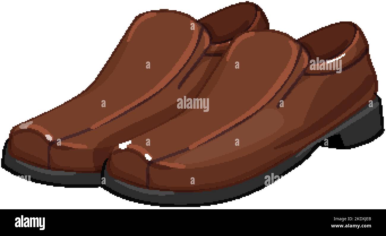 casual man shoes cartoon vector illustration Stock Vector Image & Art ...