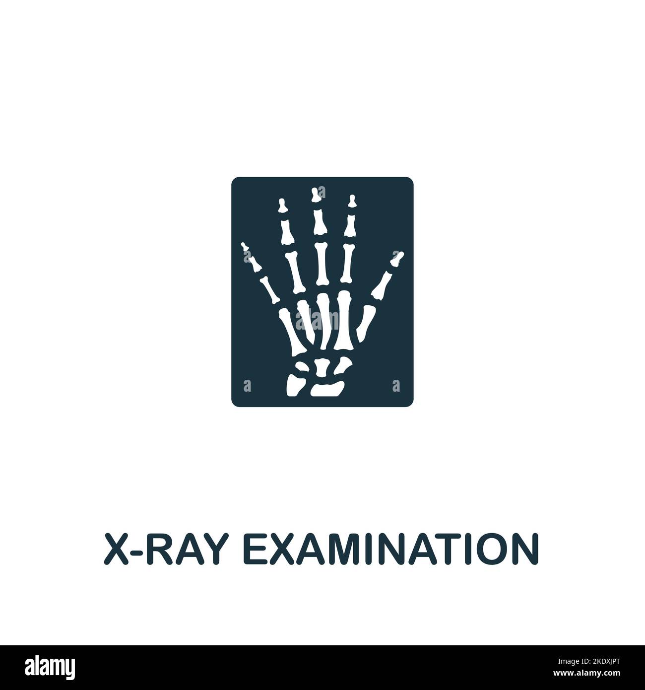 X Ray Examination icon Monochrome simple Healthcare icon for templates