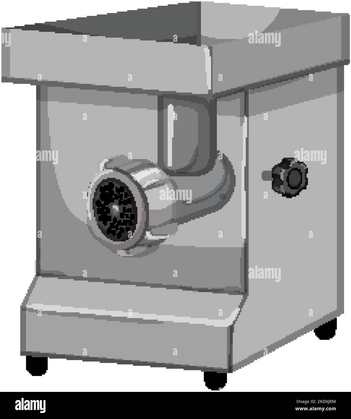 electric meat grinder cartoon vector illustration Stock Vector Image