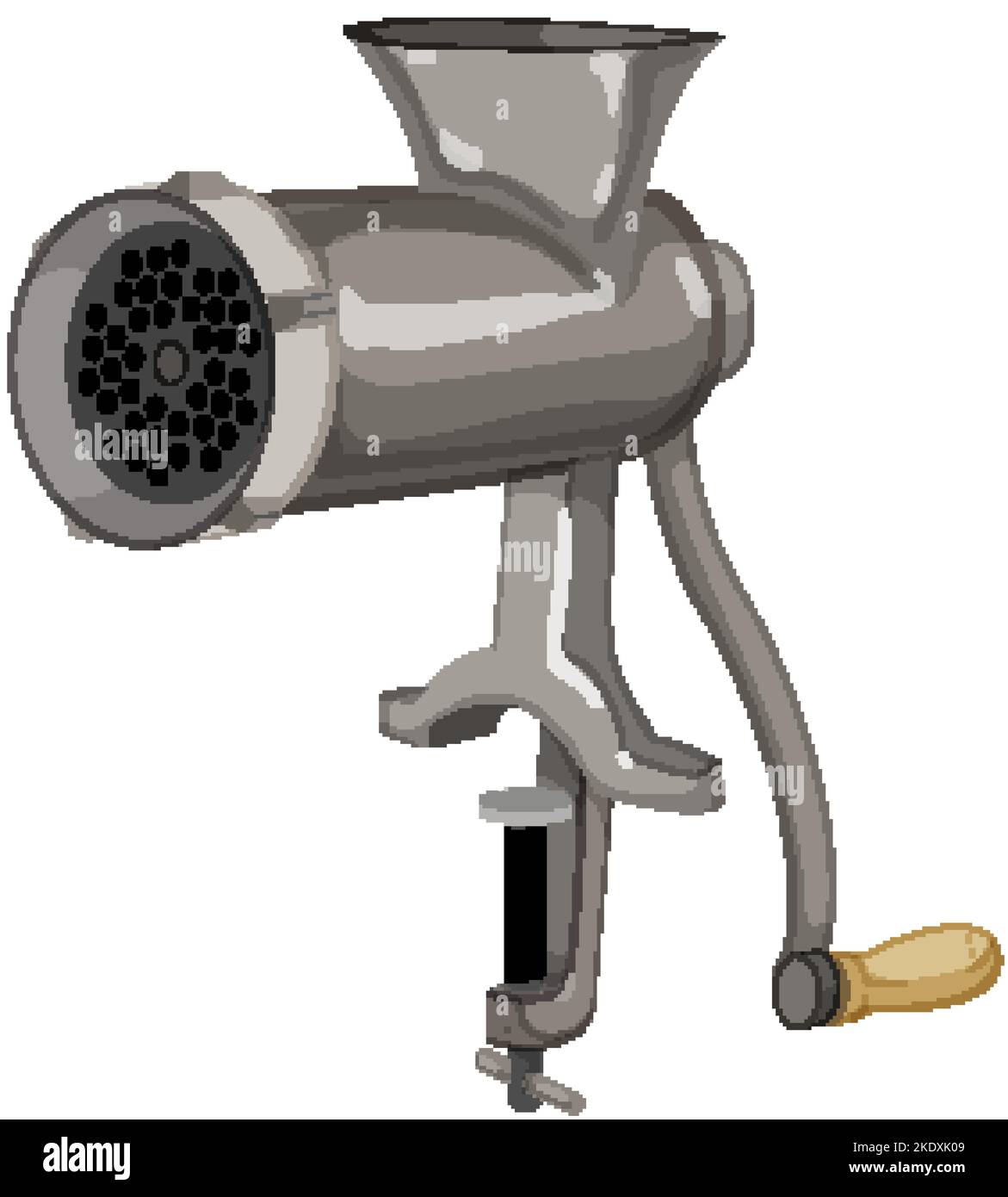 food meat grinder cartoon vector illustration Stock Vector Image & Art