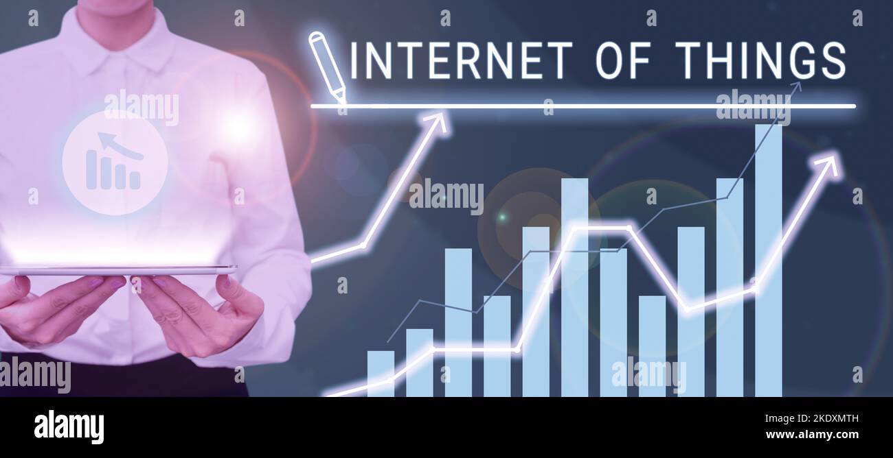 Text showing inspiration Internet Of Things, Business idea network ...