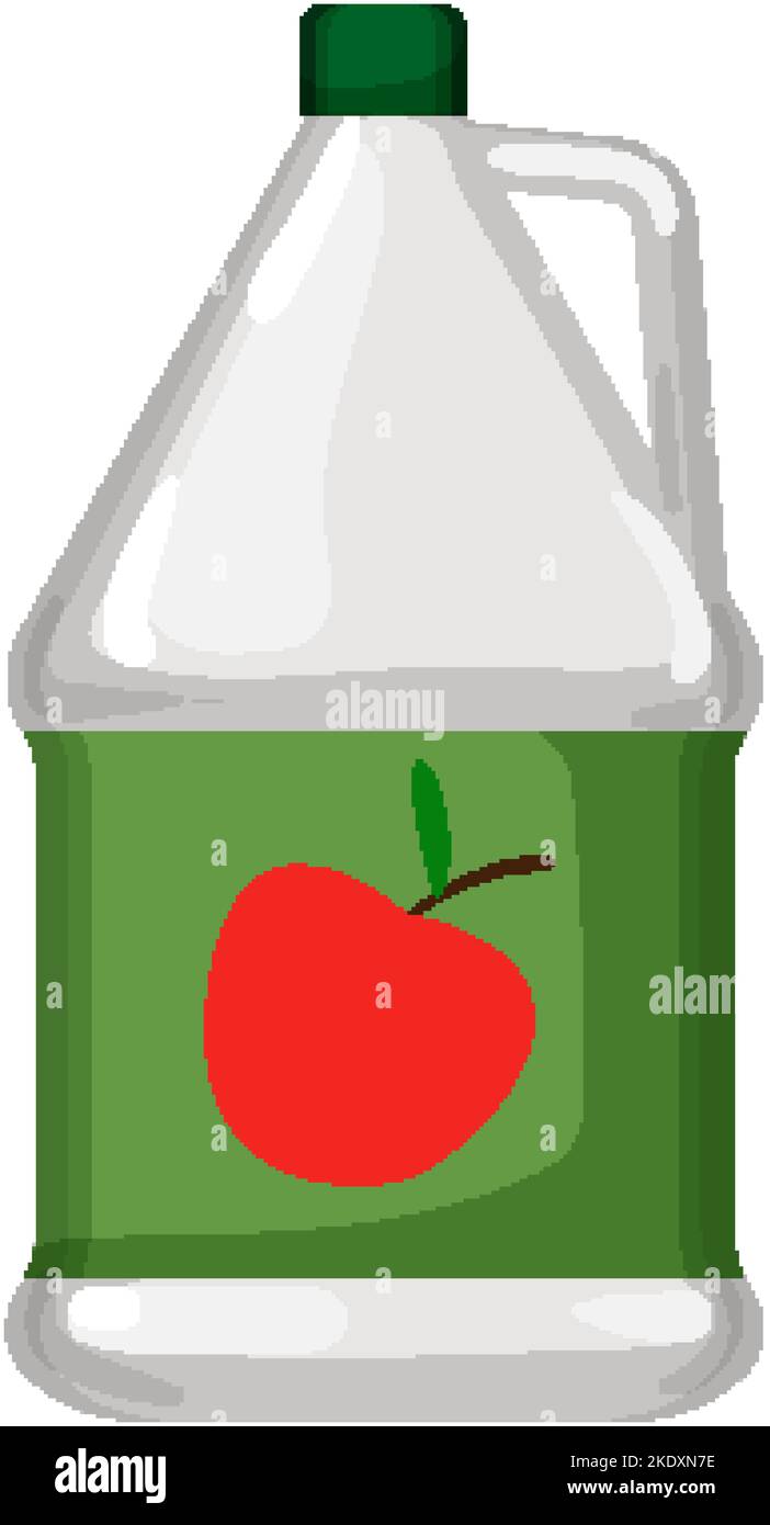 natural vinegar bottle cartoon vector illustration Stock Vector Image & Art Alamy