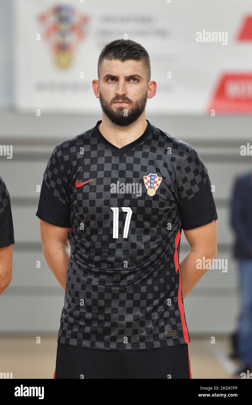 Varazdin, Croatia. 09th Nov, 2022. Antonio Sekulic of Croatia pose for a photo before the FIFA