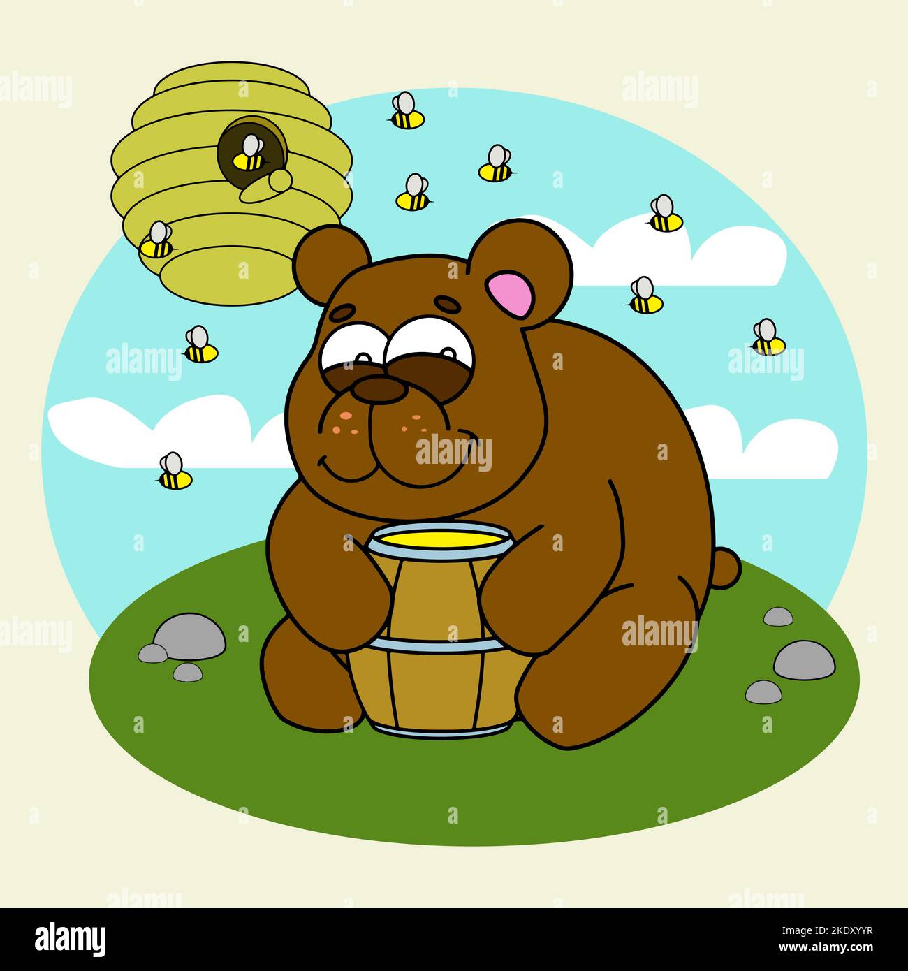 Sweet Tooth Nature Cute Teddy Bear Illustration Stock Vector Image sweet-tooth-nature-cute-teddy-bear-illustration-stock-vector-image