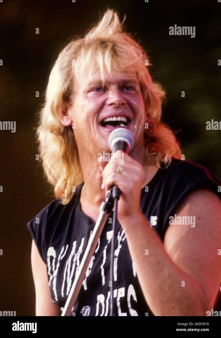 JOHN FARNHAM artist Australia on stage Stock Photo Alamy