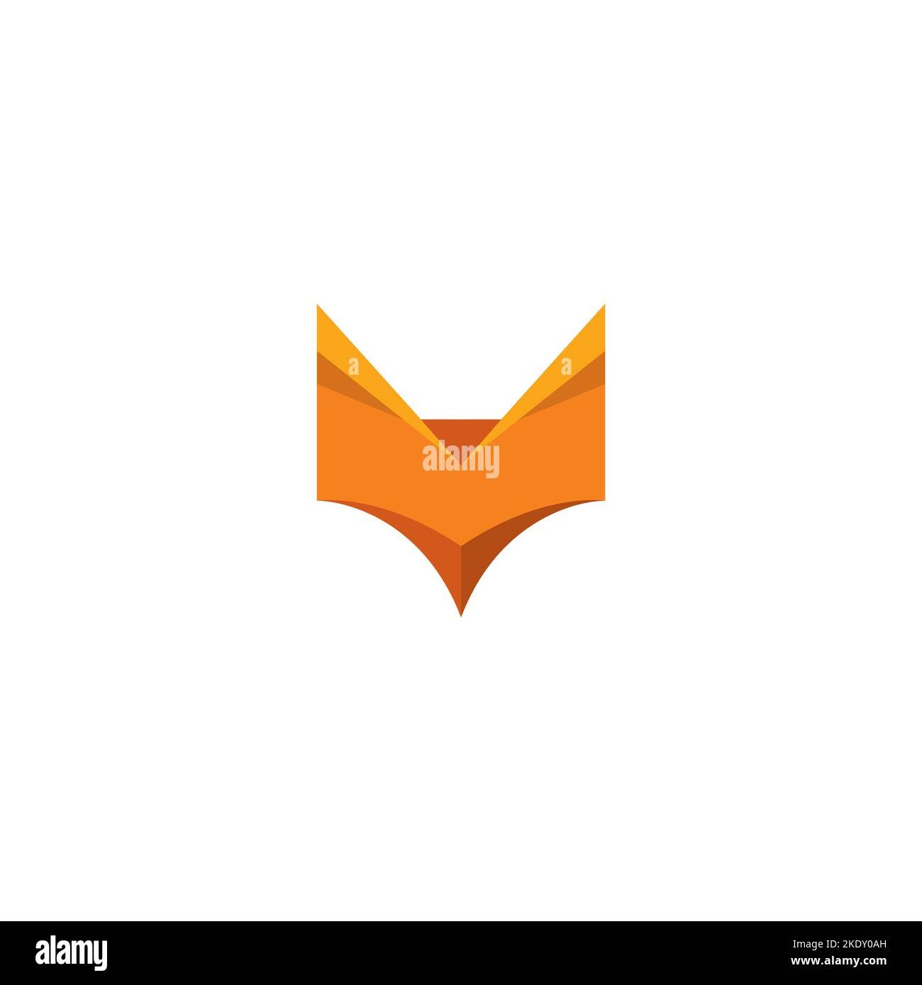 Abstract Fox Logo Vector Illustration Stock Vector