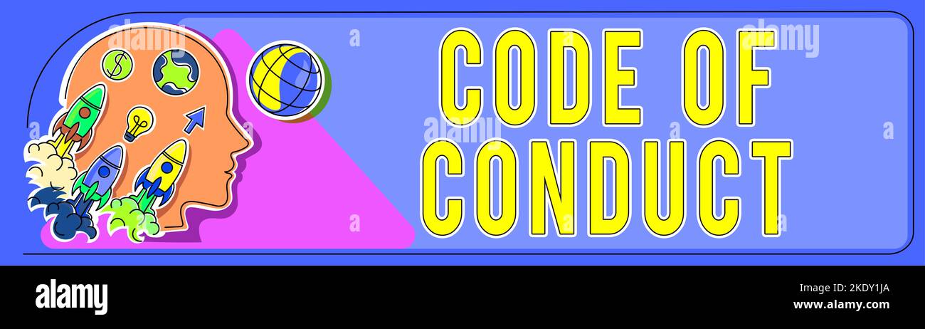 Code Morals Uk Conceptual caption Code Of Conduct, Concept meaning Ethics rules moral ...
