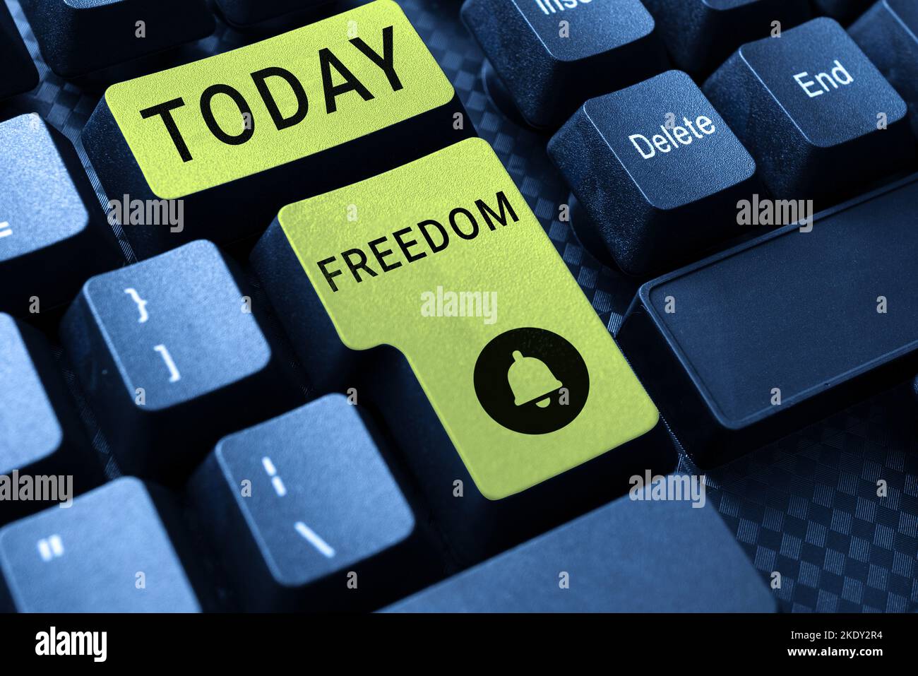 Handwriting text Freedom, Word for power or right to act speak or think as one wants without hindrance Stock Photo