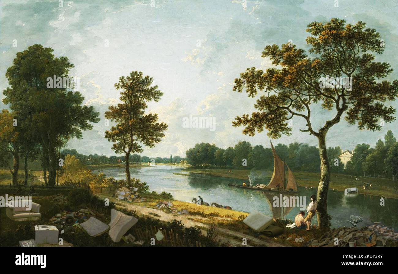 The Thames near Marble Hill, Twickenham 1762 by Richard Wilson