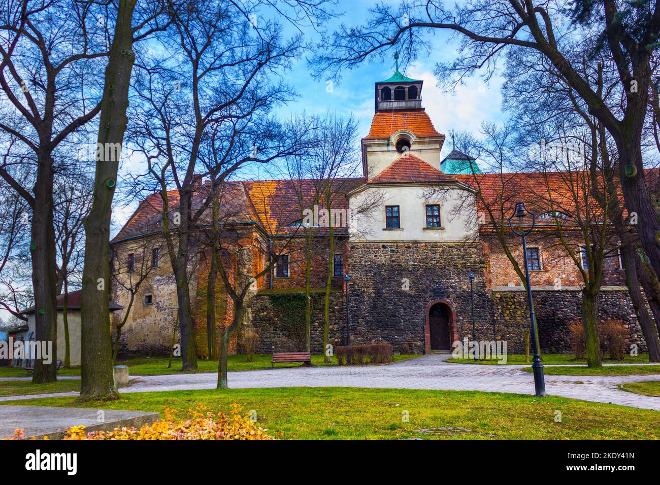 Post Augustinian Monastic Complex in Zagan Poland Stock Photo