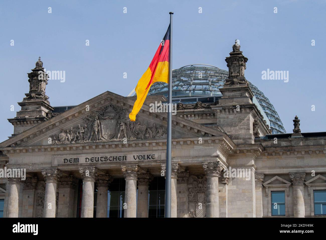 Berlin (Germany) Reichstag Palace Stock Photo