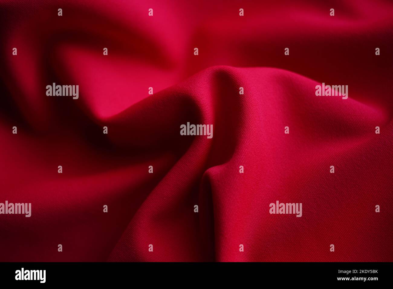 Closeup red jersey, soft fabric background. Stock Photo