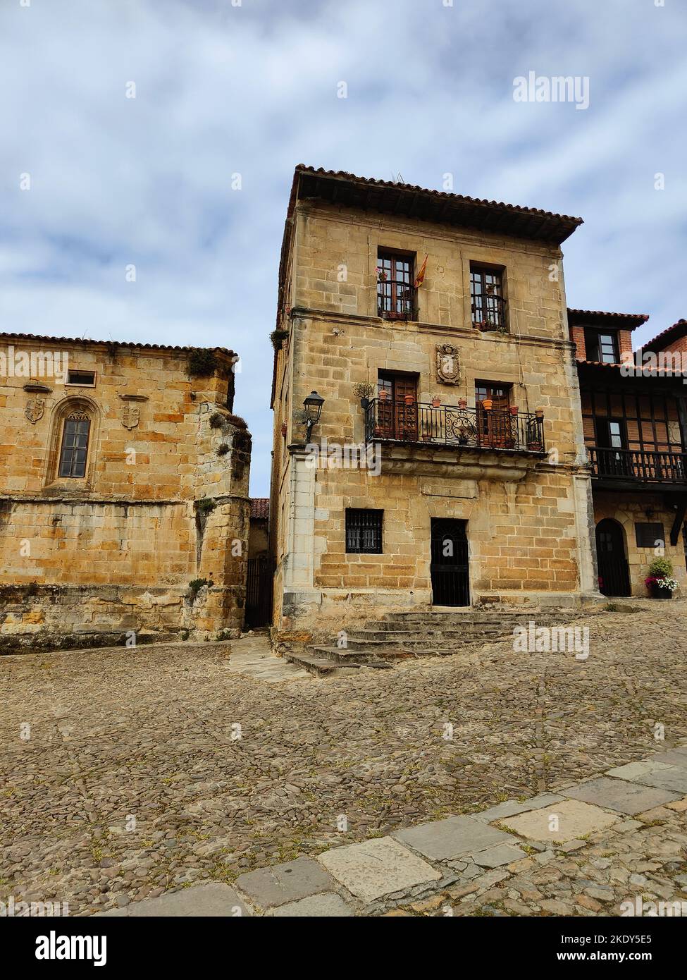 Typical houses Santillana del Mar Cantabria Spain Stock Photo - Alamy