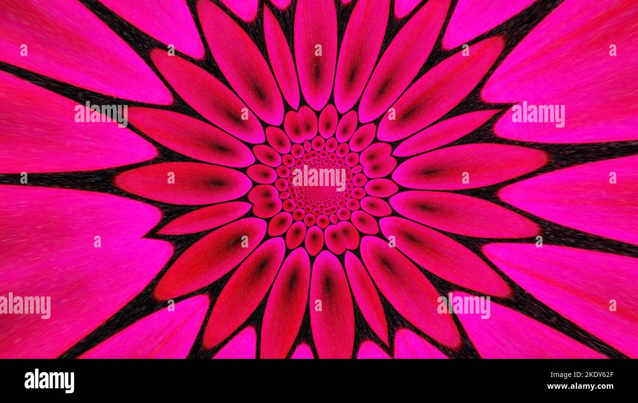 An abstract pink hypnotic circles background for textures and overlays