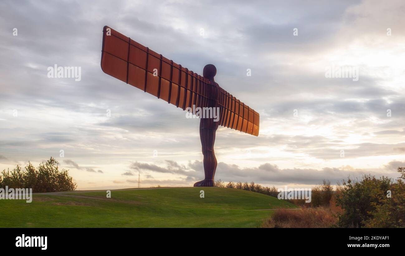 Angel of the North Statue near Gateshead in Tyne and Wear, England Stock Photo