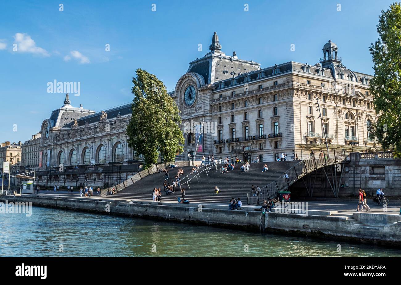 Paris, France - 09-12-2018:  The facade of the Museum of Orsay Stock Photo