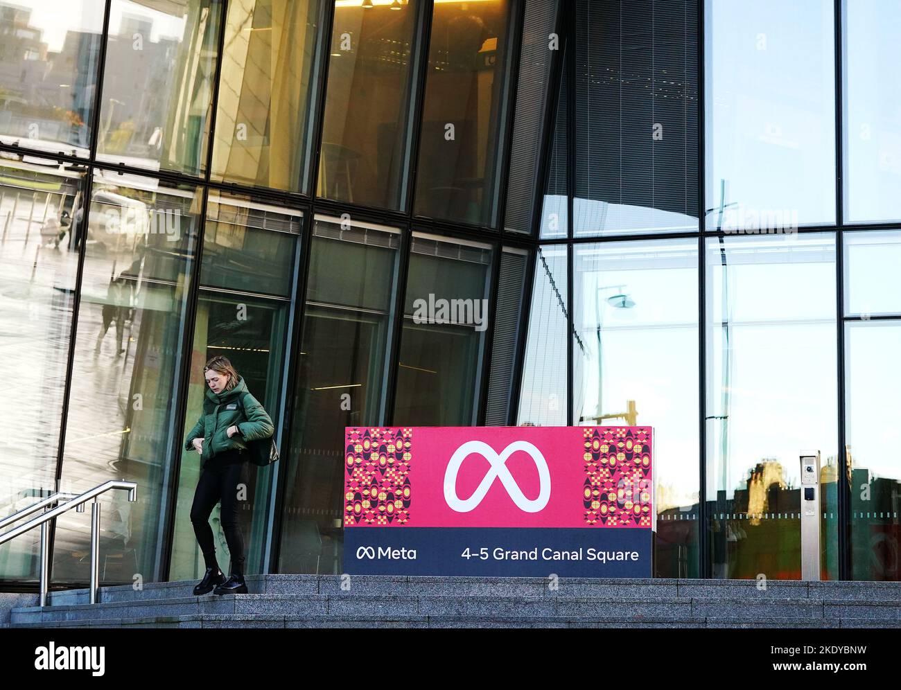 A view of Facebook parent company Meta's headquarters in Dublin as