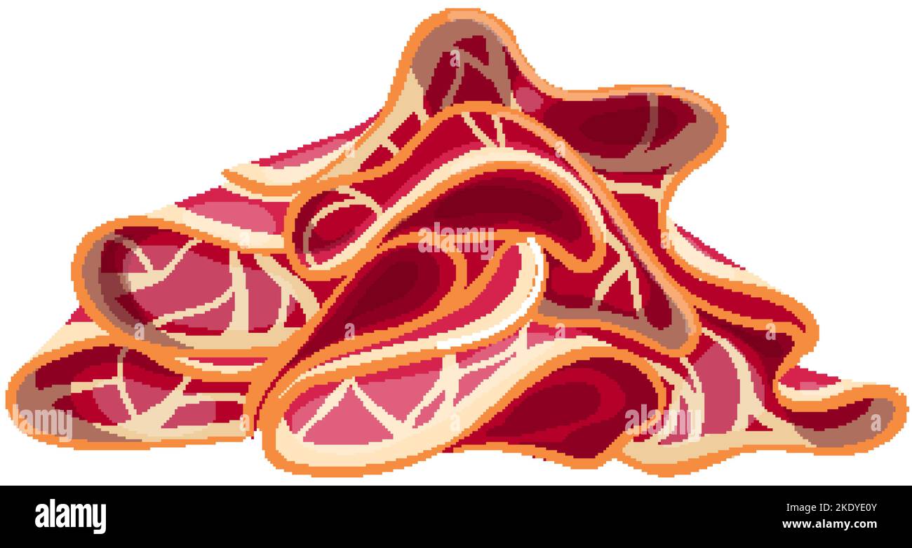 ham meat cartoon vector illustration Stock Vector Image & Art Alamy
