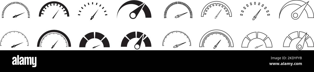 A vector illustration of a set of clocks Stock Vector Image & Art - Alamy