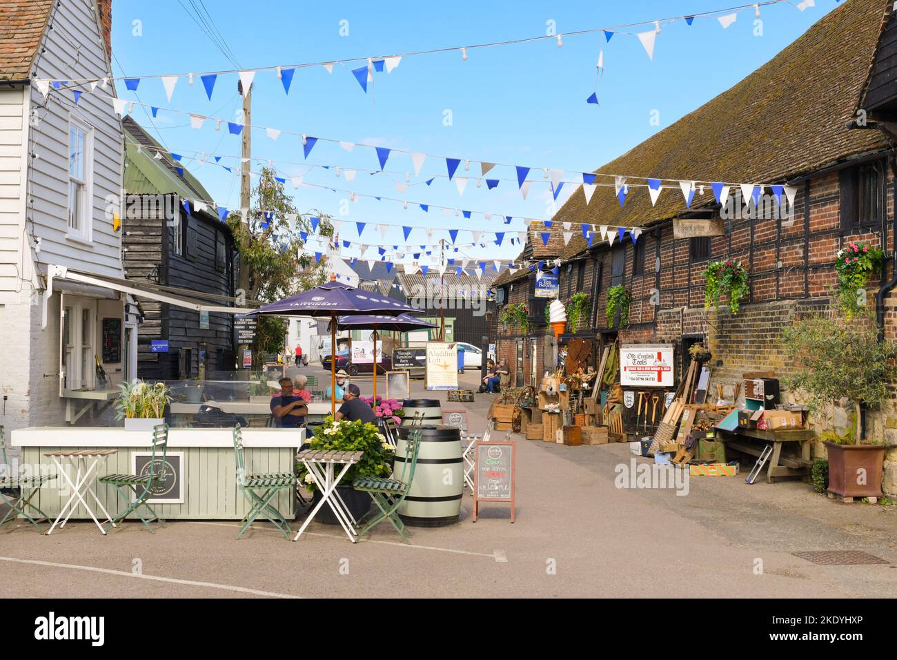 Standard Quay antiques shops, bars and restaurants, Faversham, Kent