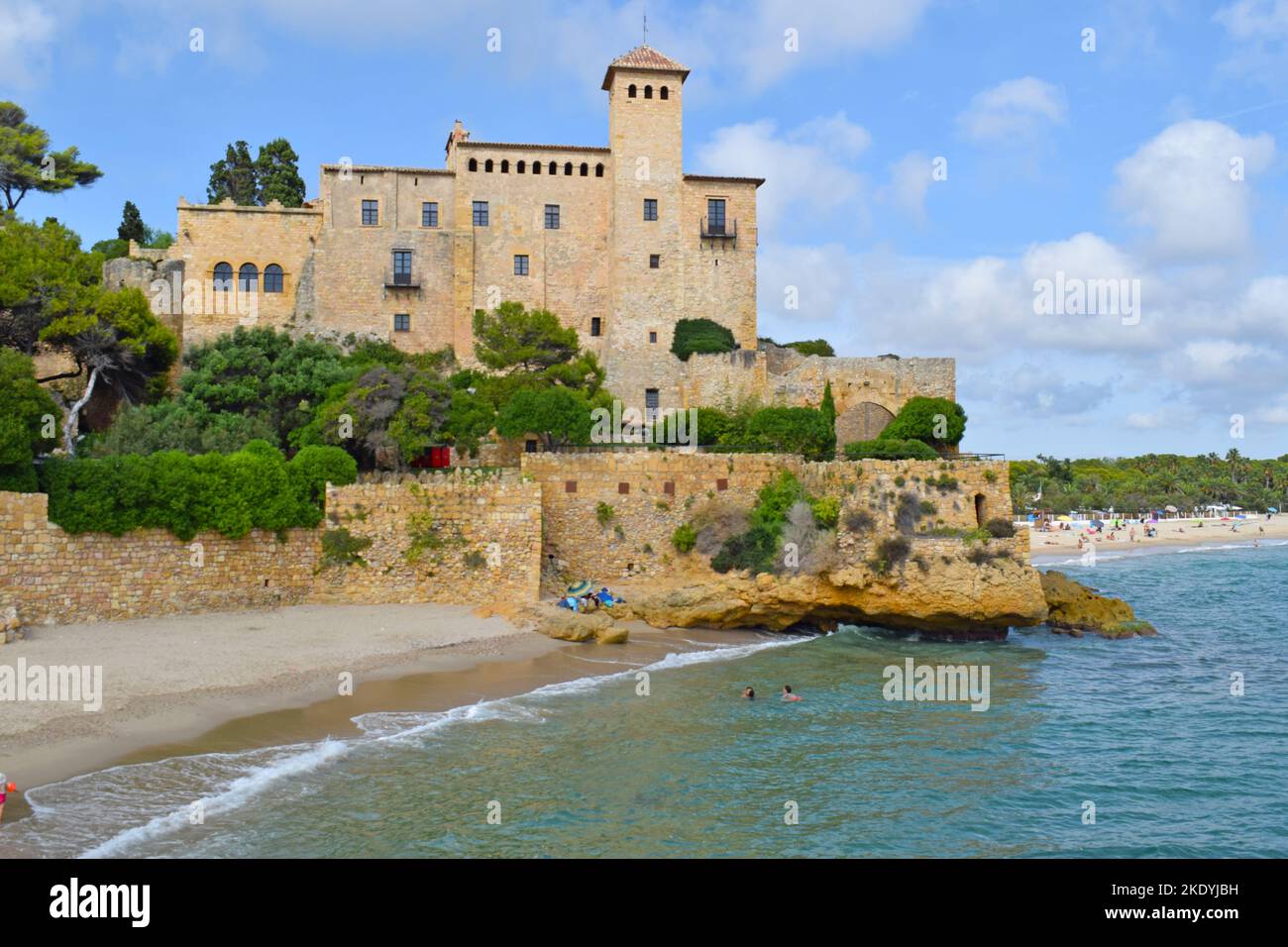 Tamarit Castle Tarragona Catalonia Spain Stock Photo