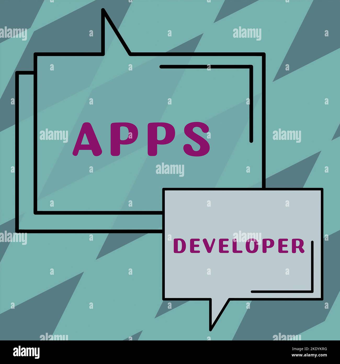 Conceptual display Apps Developer, Business idea Graphic artist Software Programmer and Analyst Experts Stock Photo