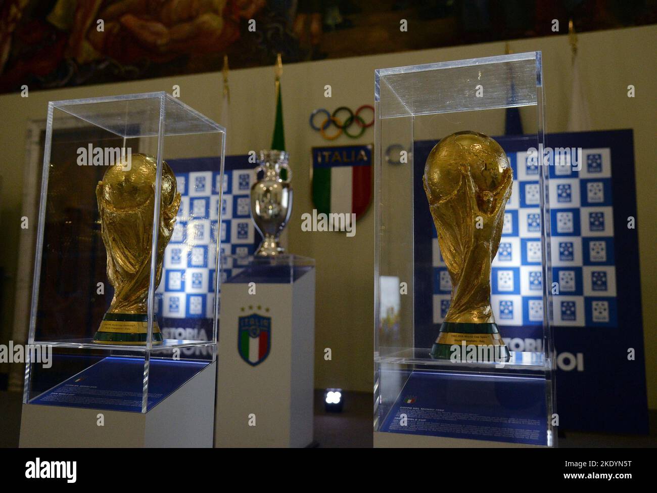 November 9 2022 ROME ITALY Inauguration Of The Exhibition Of Soccer november-9-2022-rome-italy-inauguration-of-the-exhibition-of-soccer