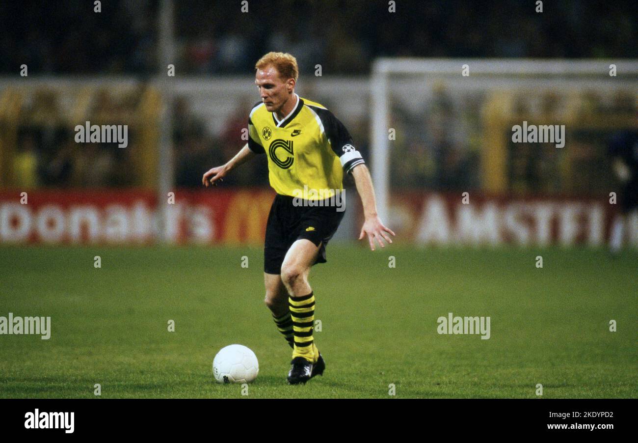 UEFA Champions League 1995/96 . Tiberiu Csik, Steaua Bucharest Stock  Photo - Alamy