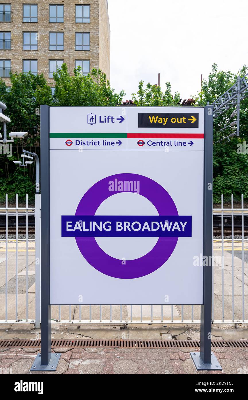 Ealing Broadway Elizabeth Line Station Stock Photo Alamy