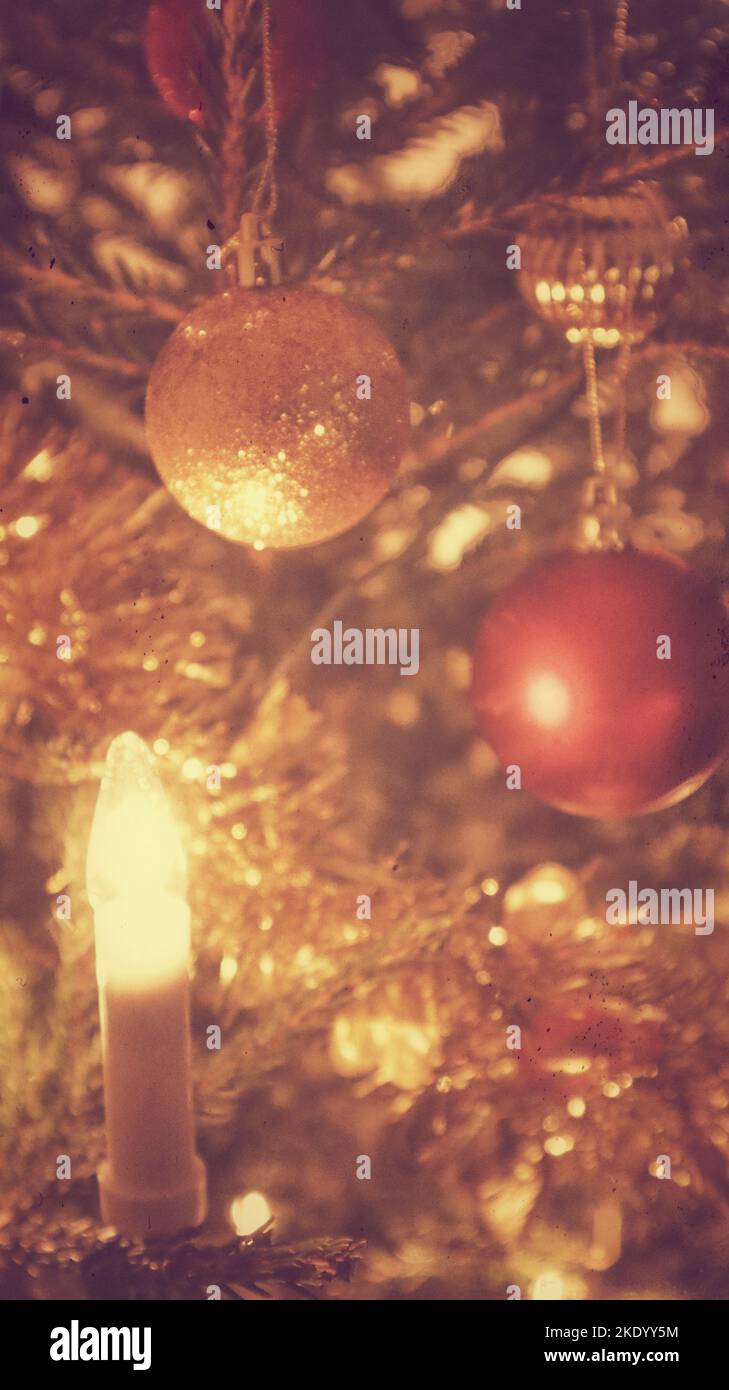 Christmas decorations and lights Stock Photo Alamy