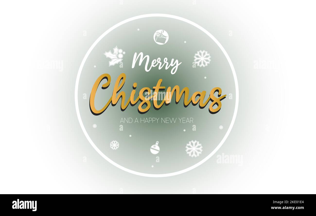 merry christmas new year background vector Stock Vector